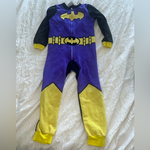Girls Batgirl Fleece One Piece Pajamas size 6X - Picture 1 of 1